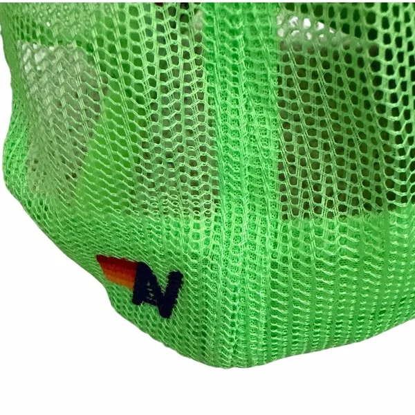 Aviator Nation Dreamland Tiger‎ Vintage Trucker Hat Neon Green - Image 8