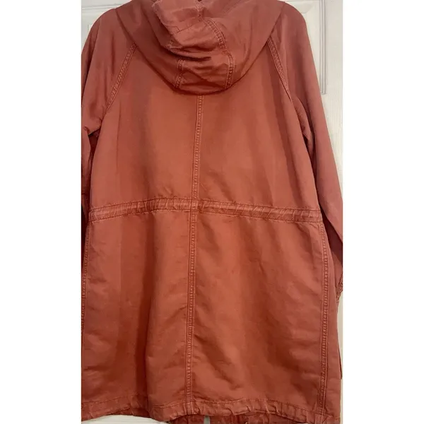 Ann Taylor burnt orange Jacket / Coat Women's size XS Knee Length Hood - Image 15
