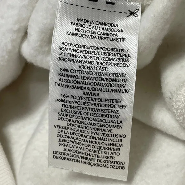 Polo Ralph Lauren Travel Cream Fleece Long Sleeves Patchwork Sweatshirt Top SP - Image 5