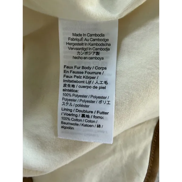 J Crew Faux Sherpa Barn Jacket Ivory Women's Size Large‎ - Image 11