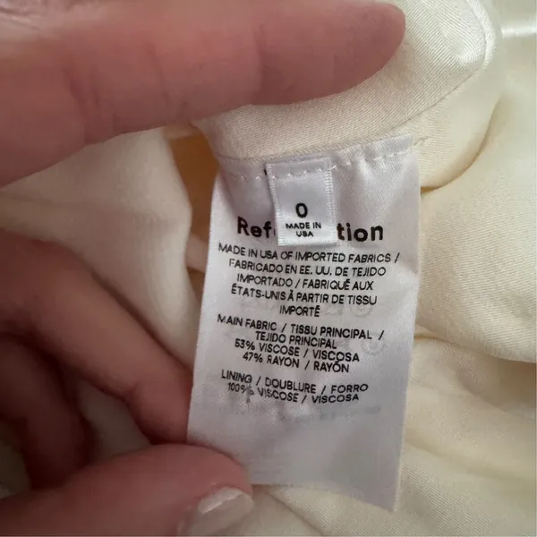Reformation Lecce Dress Ivory - Image 7
