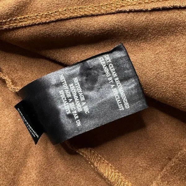 BLANKNYC Supernova Faux Suede Hooded Jacket Brown Size XS - Image 10