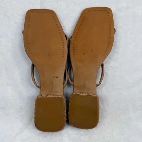 Dolce Vita Paily Cafe Tan‎ Braided Block Heel Square Toe Slide Sandals Est 11 - Image 9