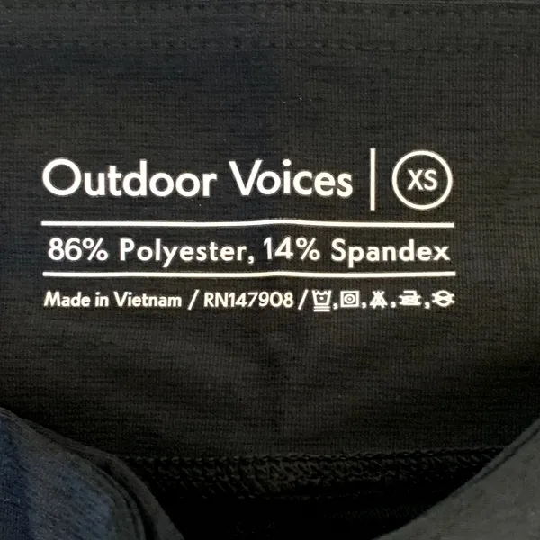 NWT Outdoor Voices Warmup 10" Bike Shorts‎ in Black - Image 5
