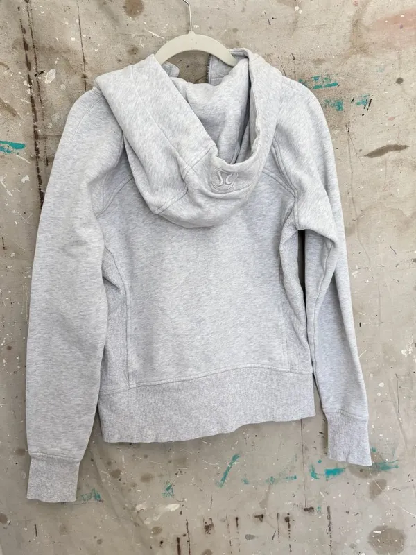 Lululemon Scuba Hoodie Light Cotton Fleece, Heathered Core Ultra Light Grey - Image 5