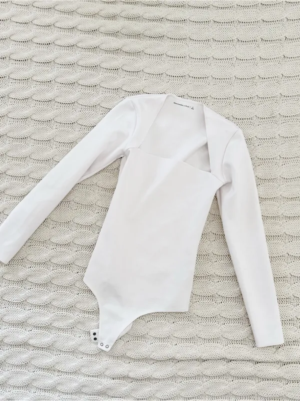 Abercrombie & Fitch Square Neck Long Sleeve Bodysuit - Image 2