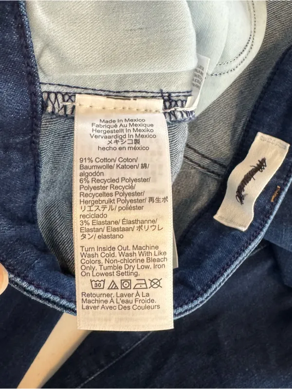 Madewell The Short Curvy Flare Crop Jean in‎ Super Stretch Denim size 32 short - Image 5
