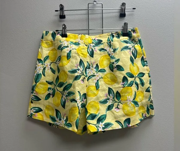 Draper James Lemon Print High Waist Shorts - Image 3