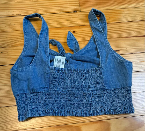 Abercrombie denim tie top - Image 2