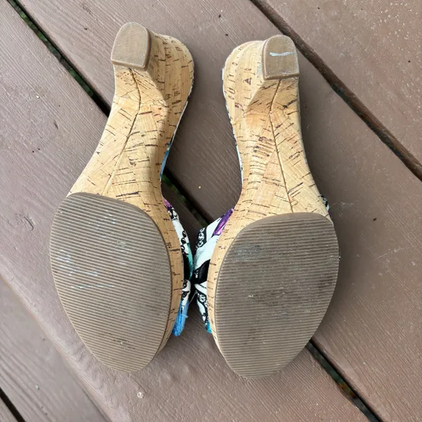Vintage Coach butterfly-print sandals - Image 8