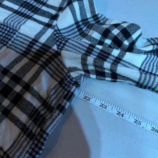 Madewell‎ Flannel Oversized Ex-Boyfriend Shirt Romana Plaid Small Button Down - Image 12