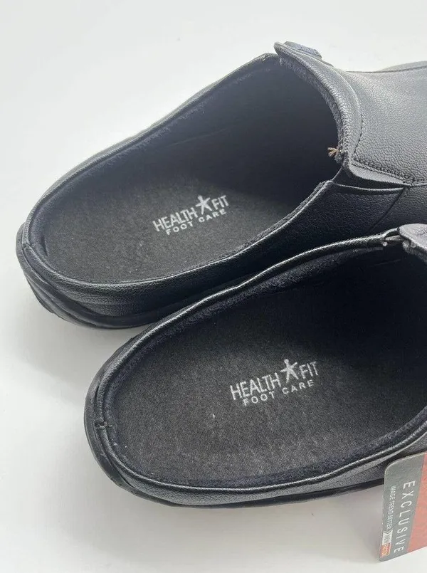 NWT Health Fit Footcare Black Slip On Comfort Shoes US Size 9 Euro Size 40 - Image 7