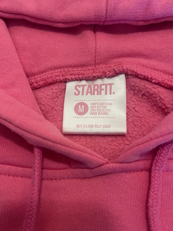 Starfit Hoodie Pink Size M - Image 3