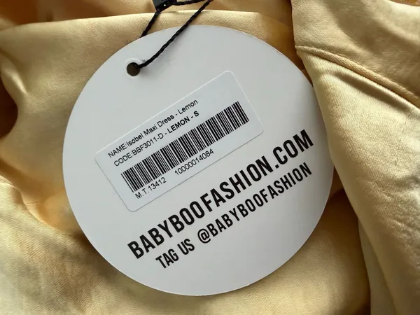 Isobel Maxi Babyboo Dress Lemon - Image 3
