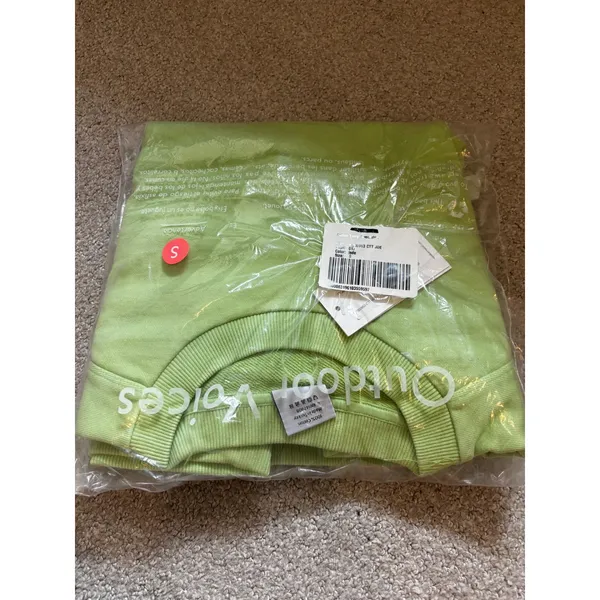 Outdoor Voices Cotton Terry Crewneck Sweatshirt S Jade Green W300953-CTT-JDE - Image 8