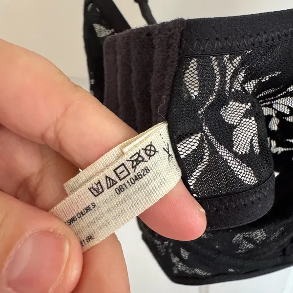 Free People Petra black lace underwire bra size‎ 32B - Image 4