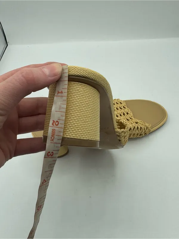 Marc‎ fisher Jazmine Dress Slide Sandal in natural raffia size 9 coastal resort - Image 6