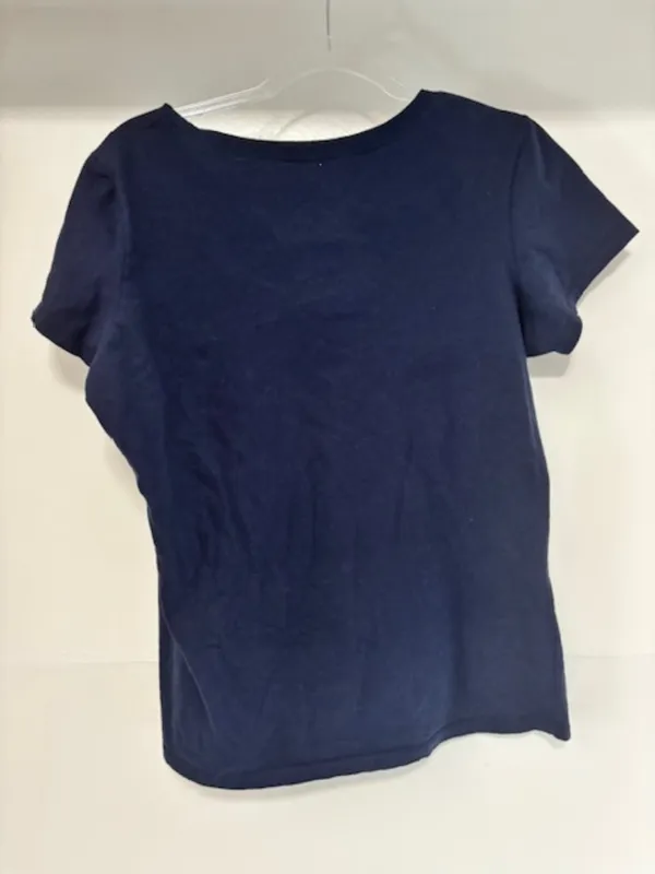 Nike Atlanta Braves MLB V-Neck Tee XL Slim Fit Navy Baseball Graphic Swoosh - Image 4