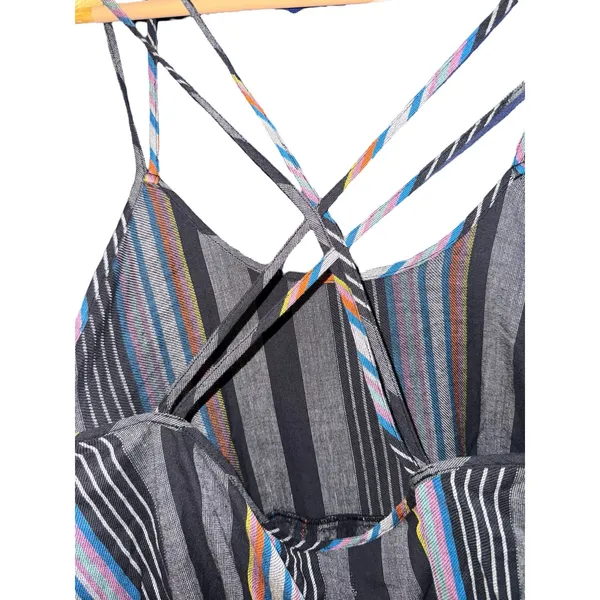 NWT Outerknown‎ Cielo Dress Open Back Women's Small Organic Cotton Tiered Beach - Image 9