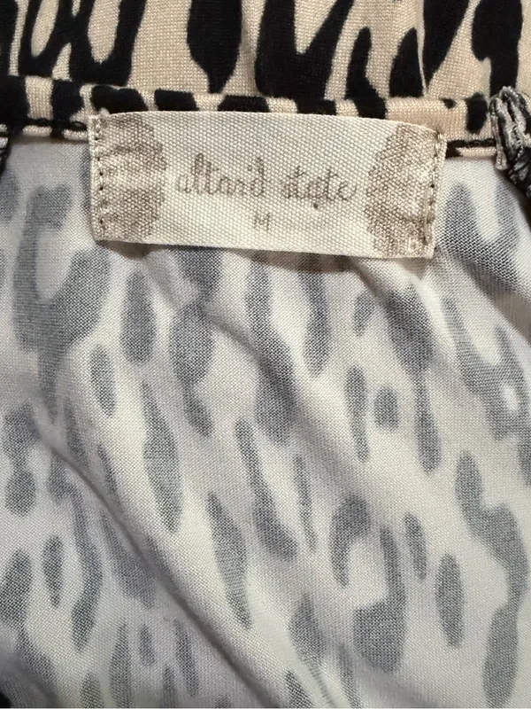 Altar’d State Leopard Print Tiered Mini Dress Medium Stretchy - Image 5