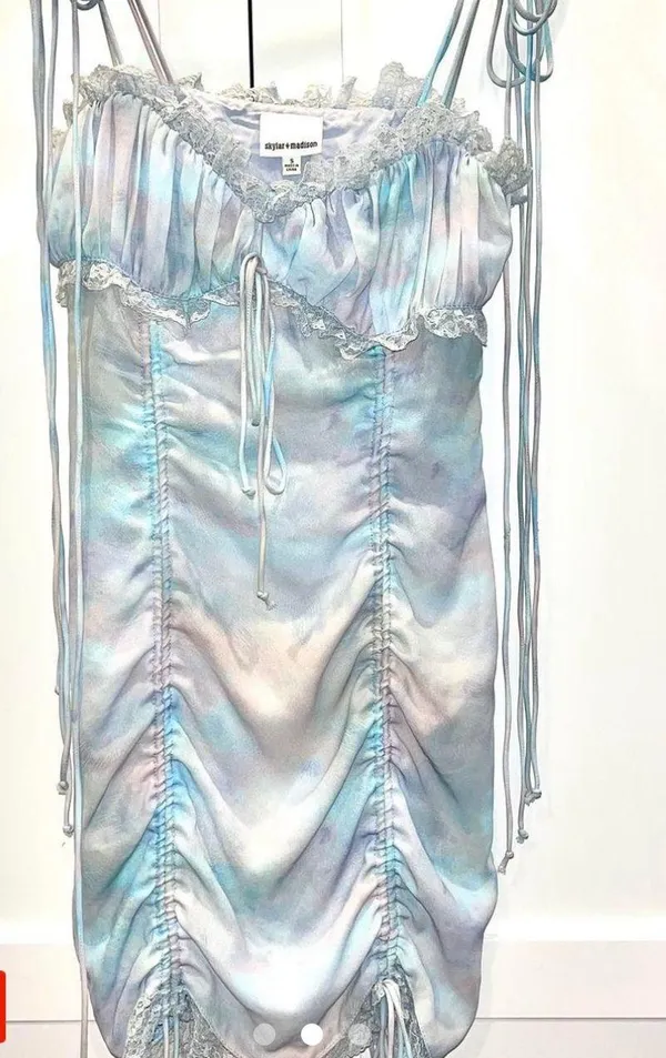 Blue Isabelle’s Cabinet “love Lola Lace ” blue mini dress - Image 2