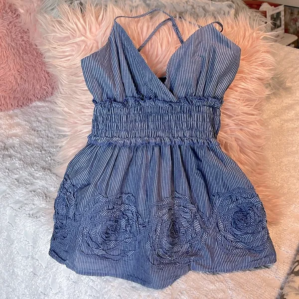 Spaghetti Strap Wrap Cutesy Top - Image 11