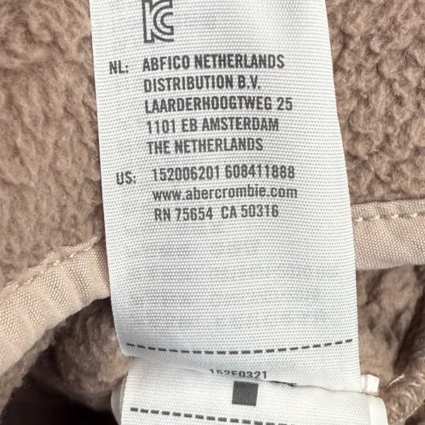 Abercrombie & Fitch Womens Quilted Sherpa‎ Pullover Sweatshirt Size S - Image 9