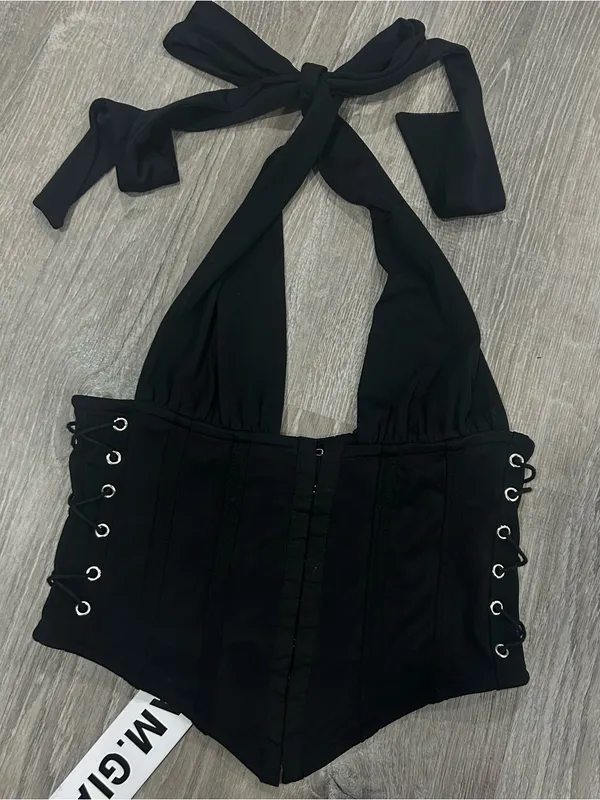 I.AM.GIA Celestina Black Corset Top NWT Size S - Image 2