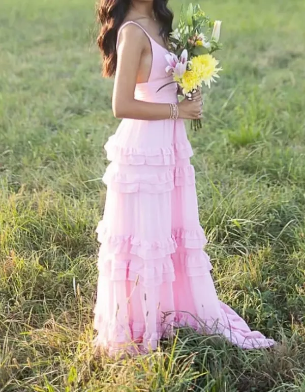 Prom Dress Lulus Pink - Image 3