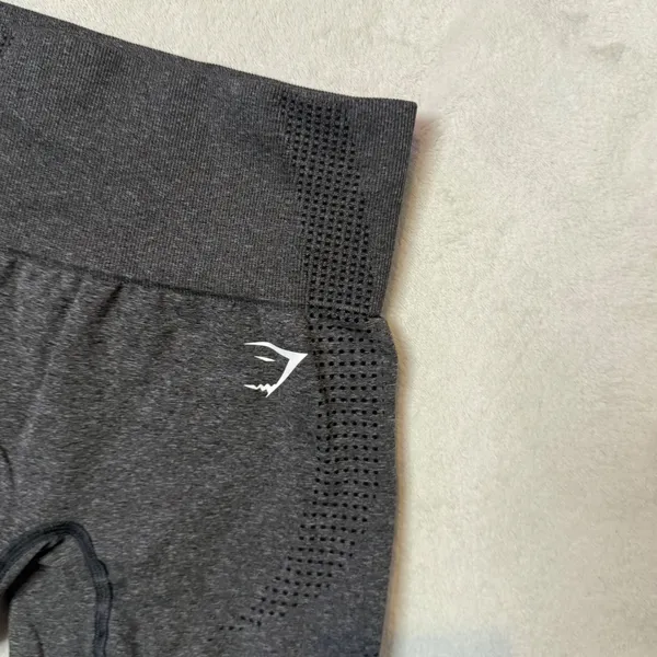 Gymshark Vital Seamless Shorts Womens XS Gray Black Workout High Waisted - Image 6