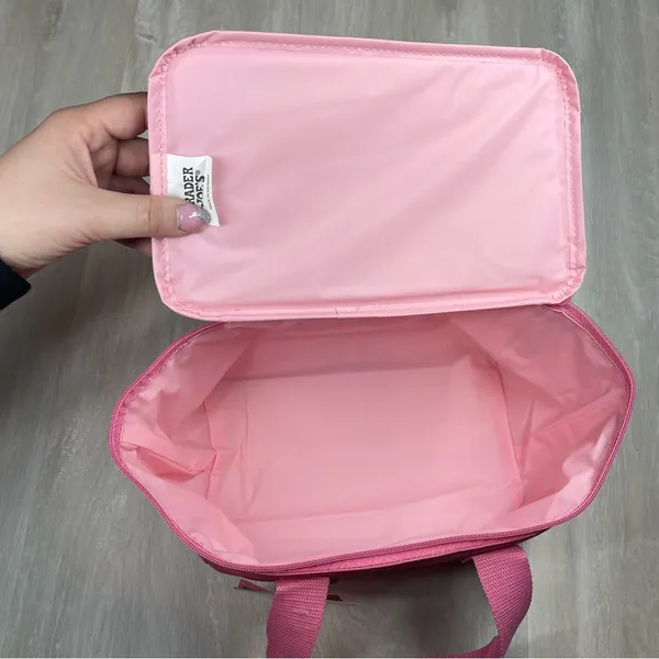 NWT Trader Joe's Pink Insulated Bag Lunch Box - Image 6