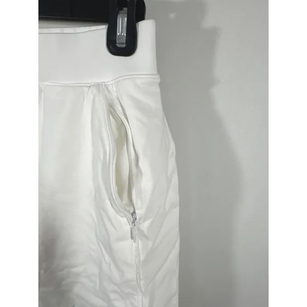 T by Talbots Womens White Athletic Skort Size XS Zip Pockets Cotton Spandex Mini - Image 2