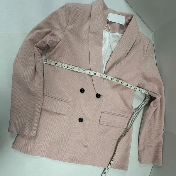 Light Pink double-breasted‎ blazer - Size M - NEW With Tags. - Image 9