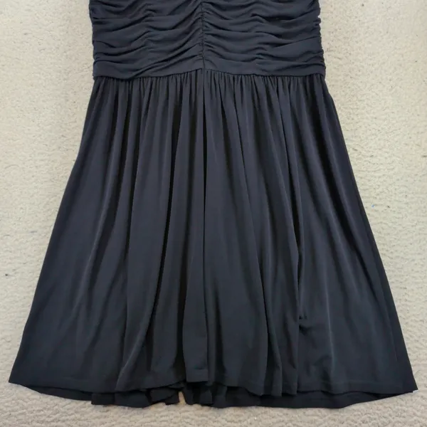 Brooks Brothers Red Fleece Navy Blue Ruched Sleeveless Jersey Dress XL - Image 6
