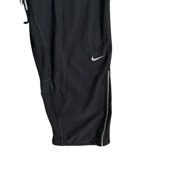 Nike DriFit Womens Medium Running Crop Leggings Capris Tights Black Activewear M - Image 3
