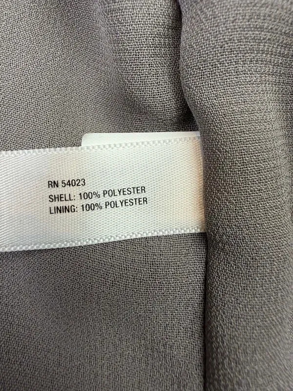 Gap Modern Gray Lightweight Open Front Belted Trench Coat Size Medium - Image 5