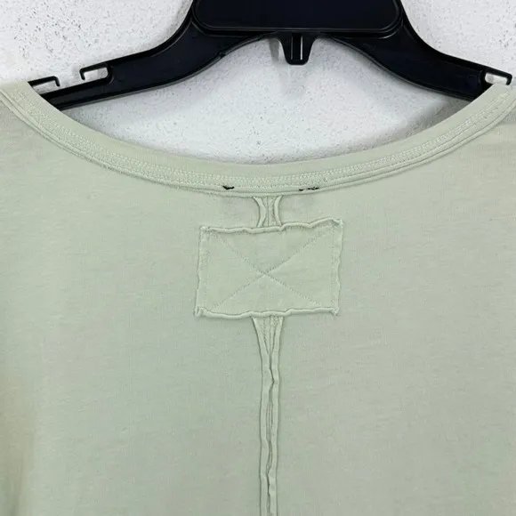 1.State Pastel Mint Green Cotton Long Sleeve Top with Pocket Round Neck Casual‎ - Image 9