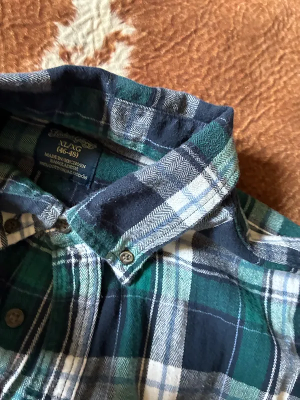 Vintage 100% cotton Faded Glory men's flannel Size XL - Image 3