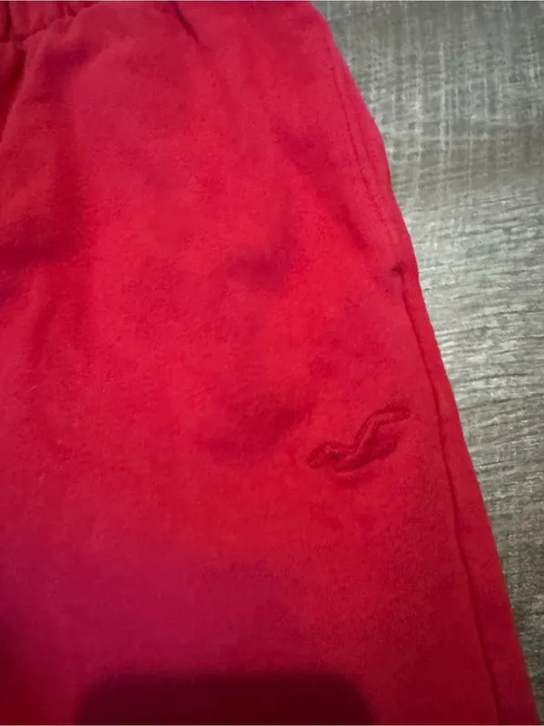 Hollister Red Ultra High Rise Fleece Jogger Sweatpants - Image 2