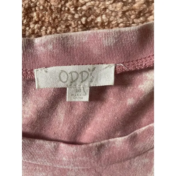 ODDY Women’s Pink Ruffled Sleeveless Blouse Top 100% Cotton Size M - Image 3