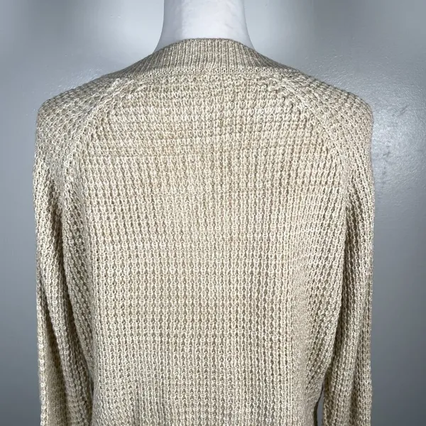 🎈🎈🎈3 for 12$🎈🎈🎈It's Our Time Lace Tie Waffle Knit Long Sleeve Pullover Sweater - Image 10