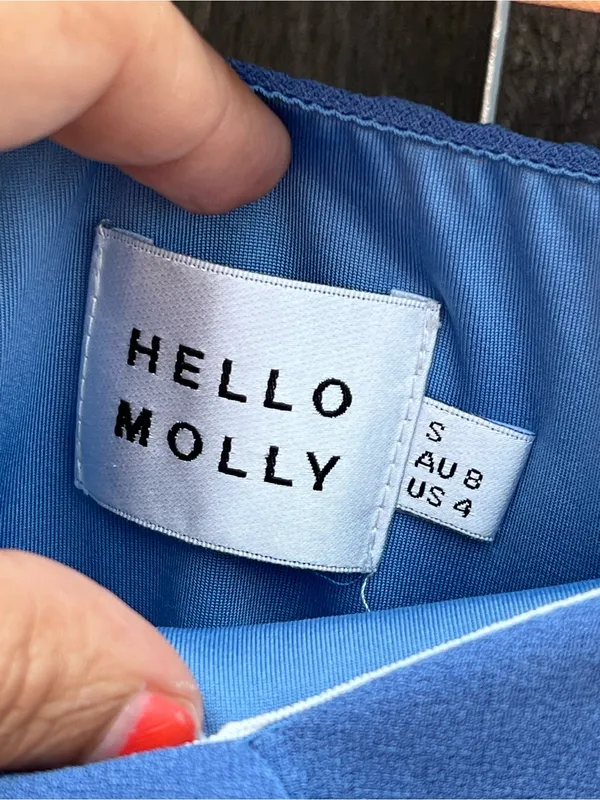 Hello Molly Strapless ALL THE CURVES MIDI DRESS In Blue - Image 9