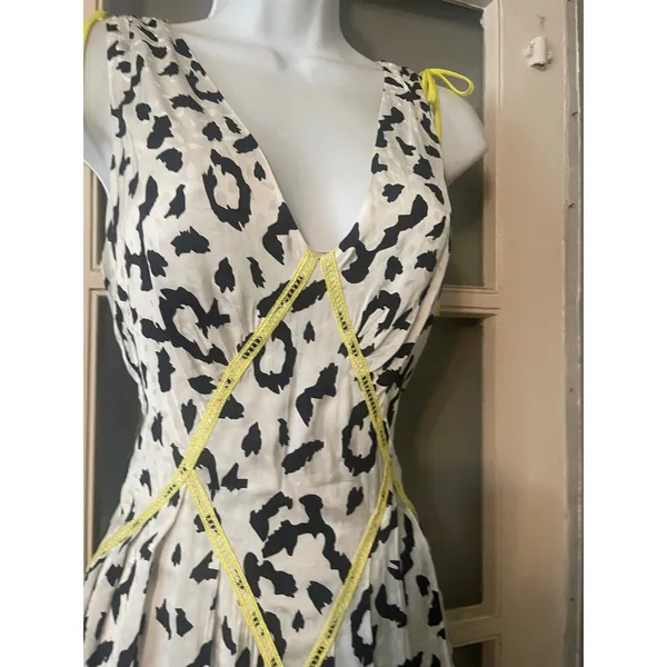 SELF‎ PORTRAIT | Leopard Patterns Sleeveless Dress Size 6 - Image 10