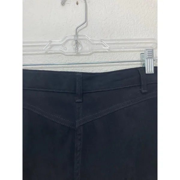 Vintage 80's Soffia Retro Grunge Punk High Rise Tapered Straight Leg Black Pants - Image 6