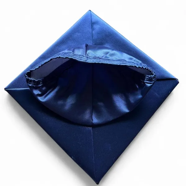 navy blue graduation gown and cap - Image 6