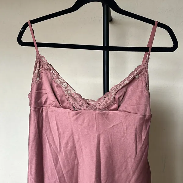 House‎ of CB 'Nia' Rose Pink Satin Lace Slip Dress NWOT Size XL - Image 6