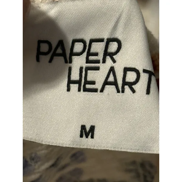 Paper Heart Womens Spring Summer Dress Sz M Fruits Palm Trees Strapless - Image 7