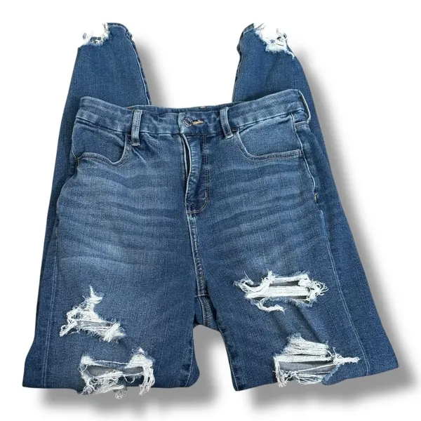 American Eagle The Dream Jean Distressed Skinny Jeans Size 4 Regular Stretch‎ - Image 3