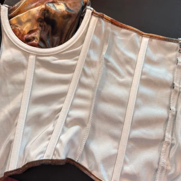 Renaissance Cherub Corset S Lace Up Bustier Top Goblin Castlecore‎ Artsy Regency - Image 8