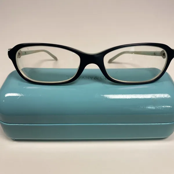 Tiffany & Co Eyeglass Frame TF2034 8055 Black + Tiffany Blue Italy Case & Box‎ - Image 7